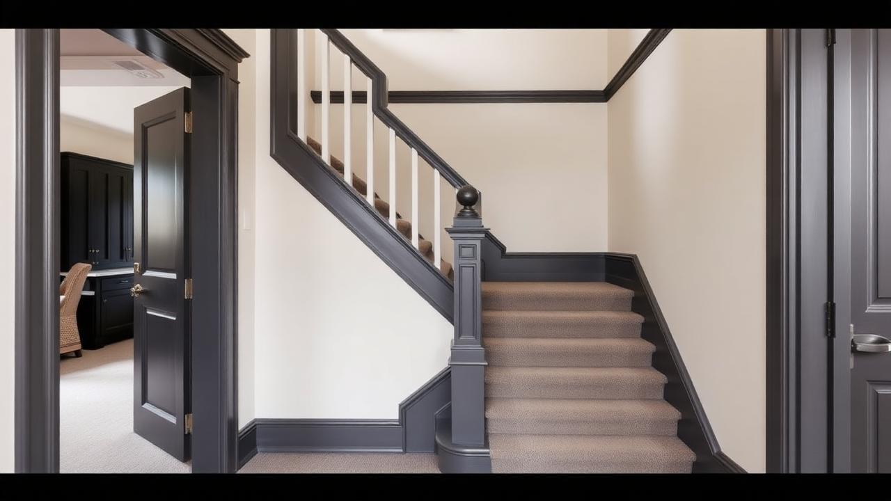 Stair runner fitted on treads of an open riser staircase